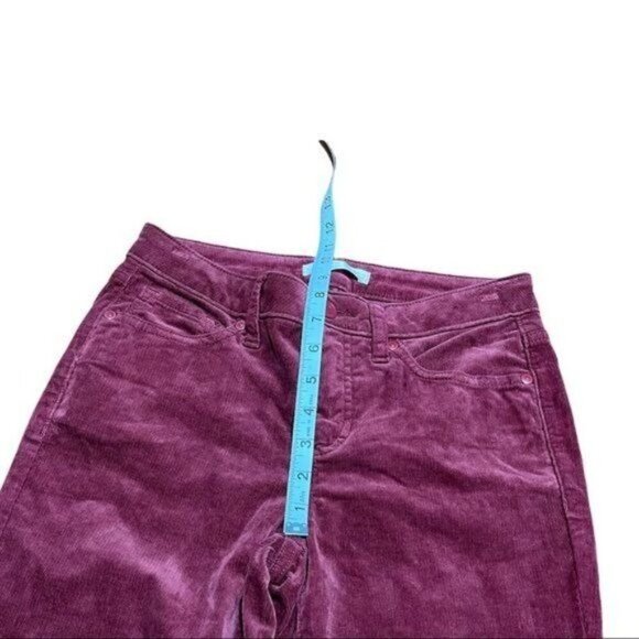 Lauren Conrad Corduroy Burgundy Bootcut Mid Rise Pants Size 4 - Picture 7 of 8